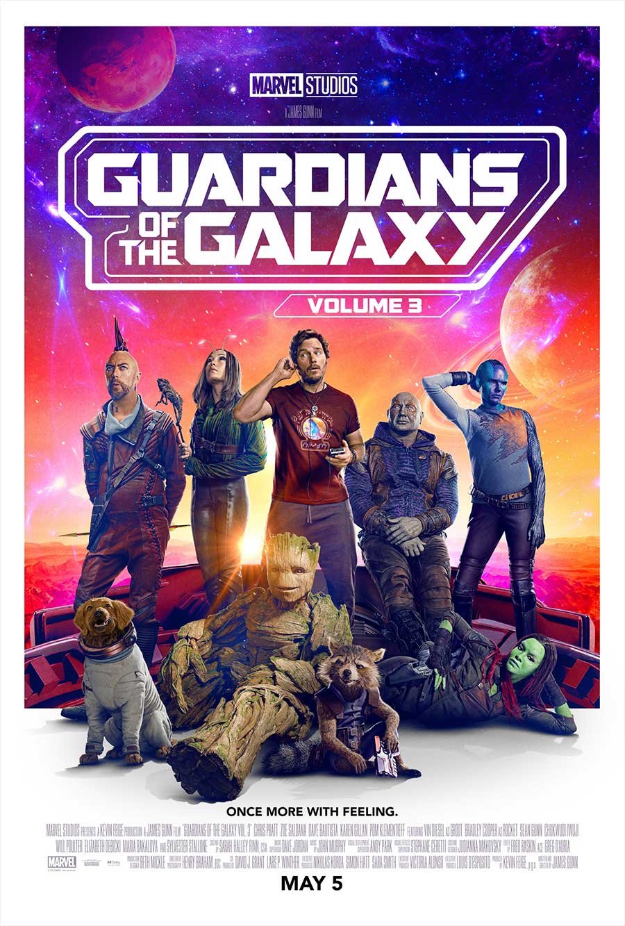 Poster for Guardians of the Galaxy Vol. 3